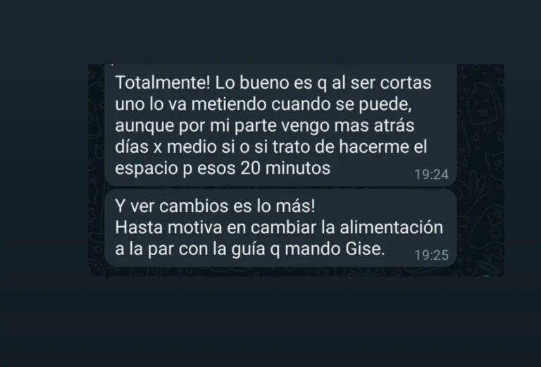 testimonios plan de entrenamiento online
